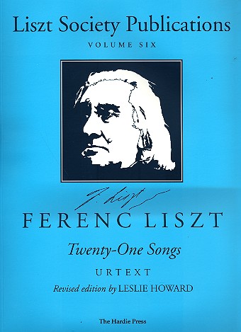 Liszt Society Publications vol.6  21 songs for voice and piano  