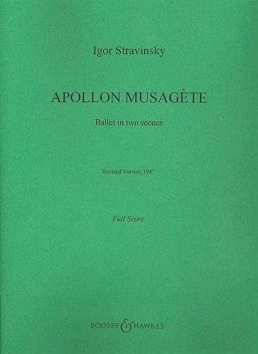 Apollon Musagète  für Streichorchester  Partitur