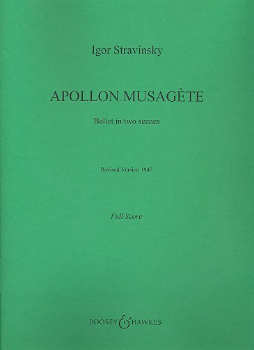 Apollon Musagète  für Streichorchester  Partitur