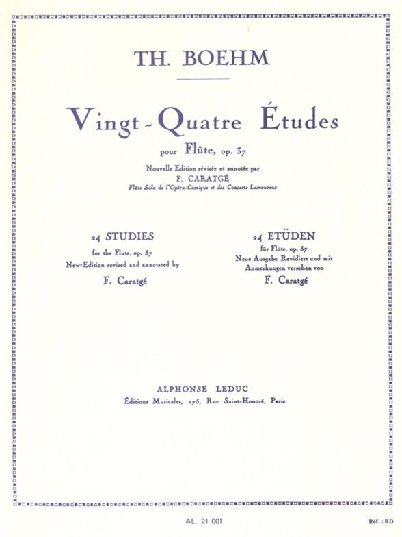 24 études op.37  pour flûte  