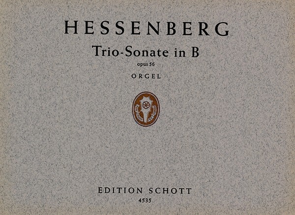 Trio-Sonate in B op. 56&nbsp;&nbsp;für Orgel&nbsp;&nbsp;
