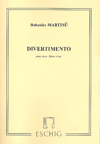 Divertimento pour 2 flûtes à bec&nbsp;&nbsp;Spielpartitur&nbsp;&nbsp;