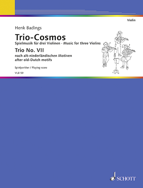 Trio-Cosmos Nr. 7&nbsp;&nbsp;für 3 Violinen (solistisch oder chorisch)&nbsp;&nbsp;Spielpartitur