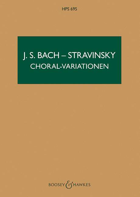 Choral-Variationen HPS 695&nbsp;&nbsp;für gemischter Chor und Orchester&nbsp;&nbsp;Studienpartitur