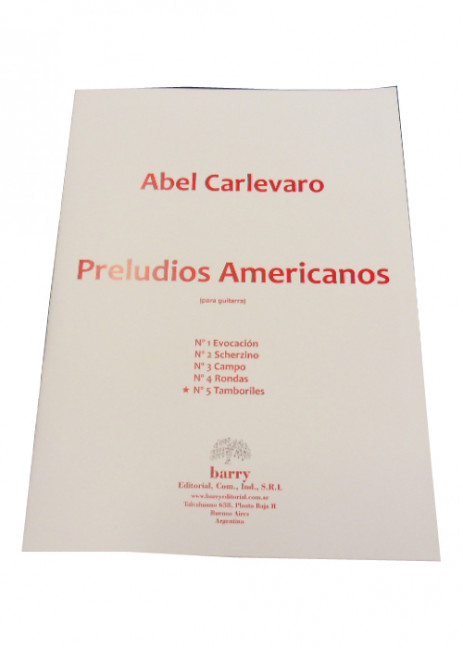 Preludios americanos no.5: Tamboriles&nbsp;&nbsp;para guitarra&nbsp;&nbsp;