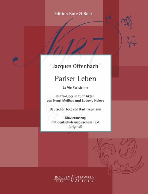 Pariser Leben&nbsp;&nbsp;la vie parisienne&nbsp;&nbsp;Klavierauszug (dt/fr)