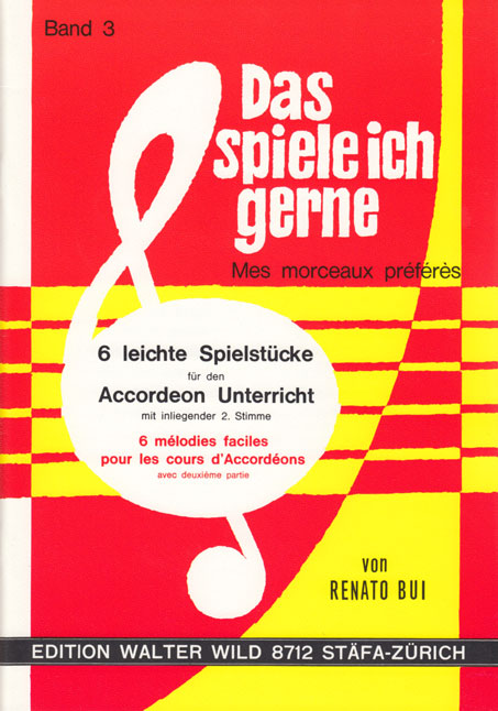 Das spiele ich gern Band 3  für Akkordeon (mit 2. Stimme)  
