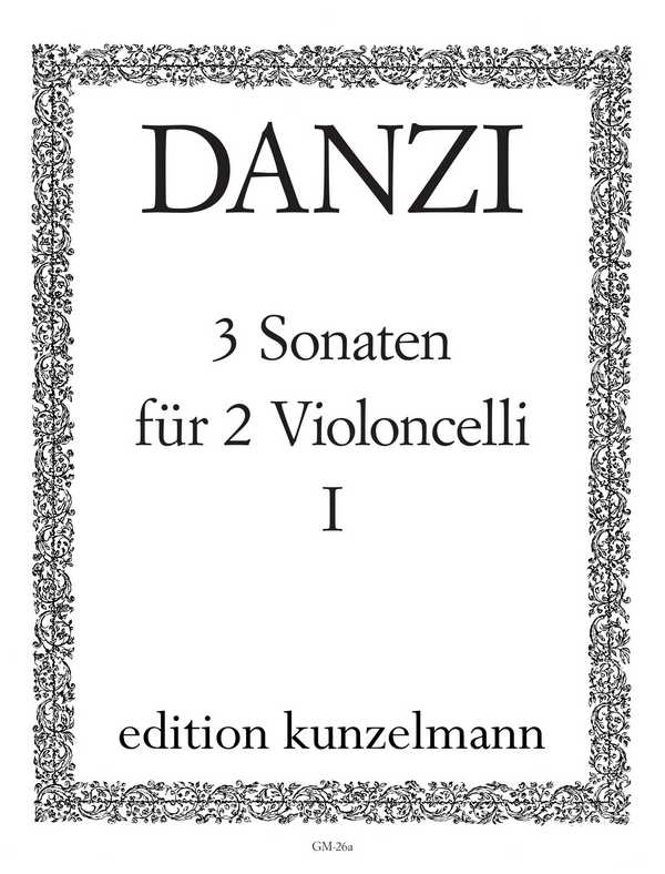 3 Sonaten op.1,1  für 2 Violoncelli  Stimmen