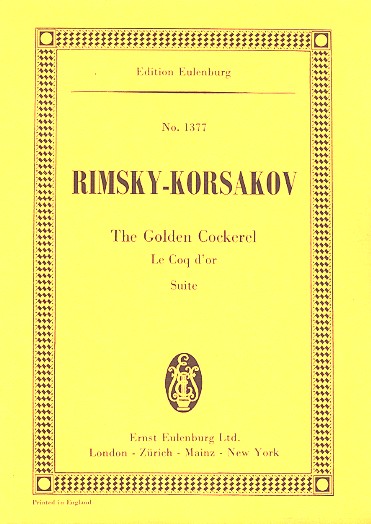 The Golden Cockerel Suite&nbsp;&nbsp;für Orchester&nbsp;&nbsp;Studienpartitur