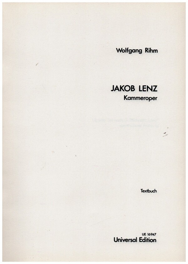Jakob Lenz Libretto (dt)    