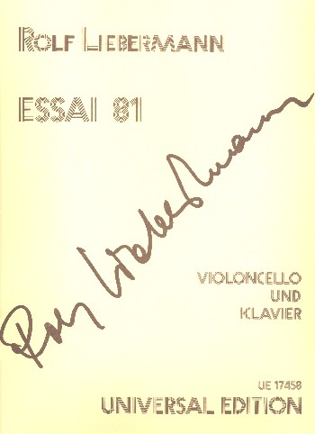Essai 81  für Violoncello und Klavier  