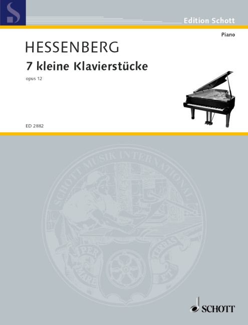 7 kleine Klavierstücke op. 12  für Klavier  