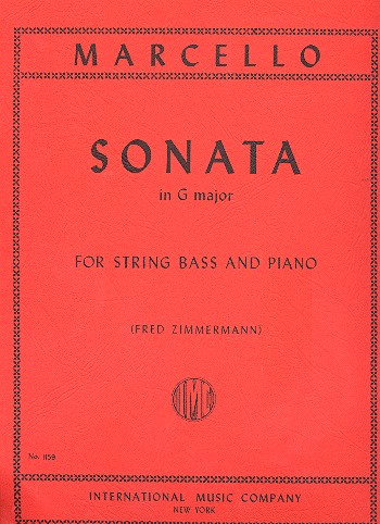 Sonata G major&nbsp;&nbsp;for double bass and piano&nbsp;&nbsp;