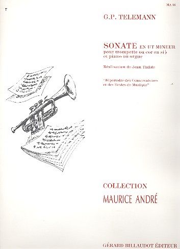 Sonate en ut mineur pour trompette&nbsp;&nbsp;et piano ou orgue&nbsp;&nbsp;