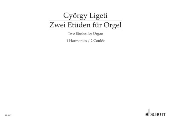 Zwei Etüden für Orgel  für Orgel  