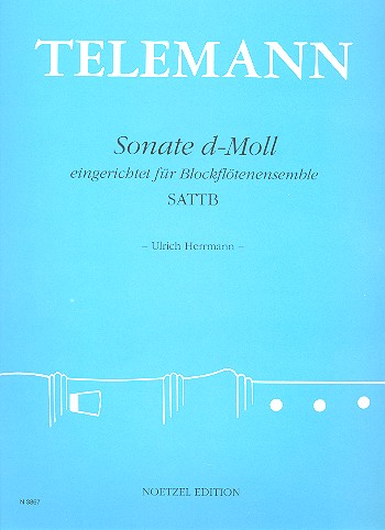Sonate d-Moll&nbsp;&nbsp;für 5 Blockflöten (SATTB)&nbsp;&nbsp;Partitur