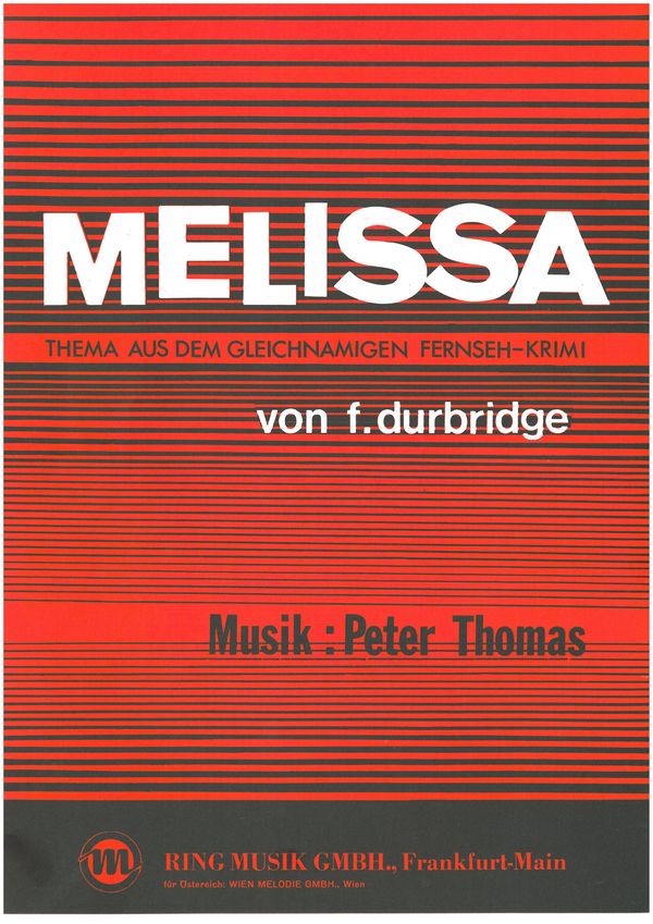 Melissa   für Klavier/Keyboard und Nebenstimme  Einzelausgabe