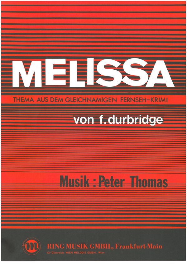 Melissa &nbsp;&nbsp;für Klavier/Keyboard und Nebenstimme&nbsp;&nbsp;Einzelausgabe