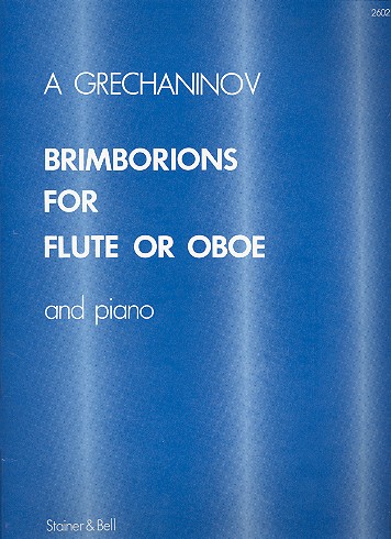 Brimborions op.138  for flute (oboe) and piano  