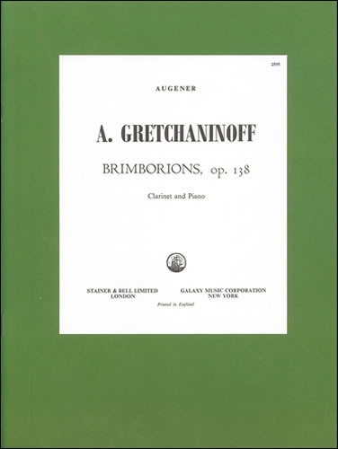 Brimborions op.138 for clarinet  and piano  