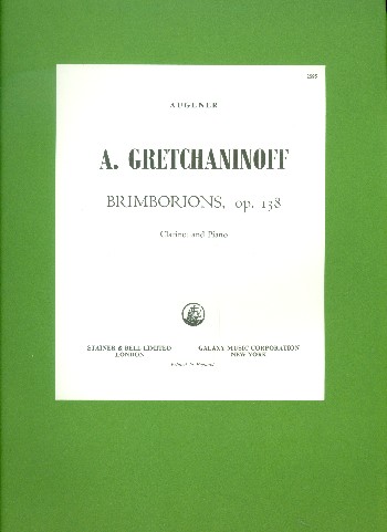 Brimborions op.138 for clarinet  and piano  