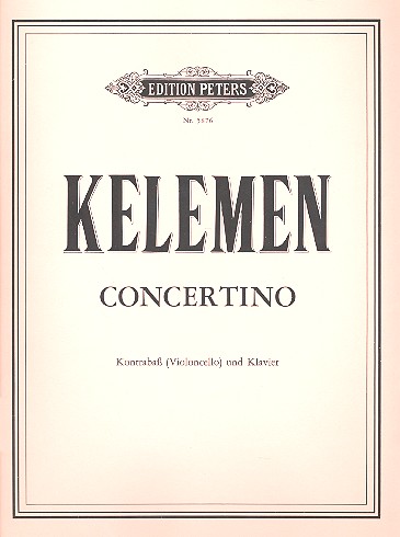 Concertino (1959)&nbsp;&nbsp;für Kontrabass (Violoncello) und Klavier&nbsp;&nbsp;Partitur und 1 Stimme
