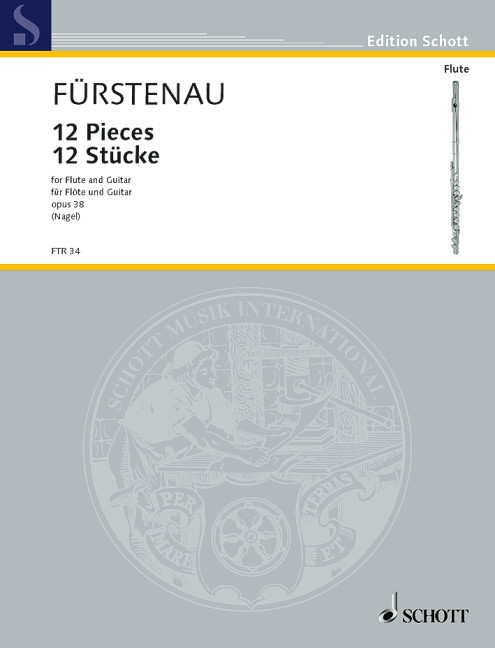 12 Stücke op. 38  für Flöte und Gitarre  