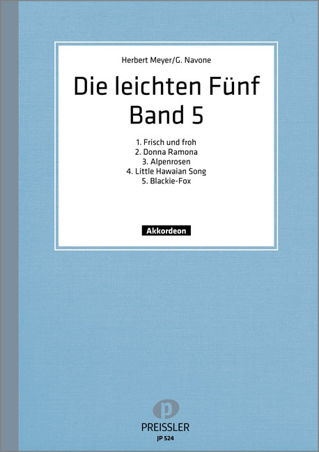 Die leichten Fünf Band 5  für Akkordeon  