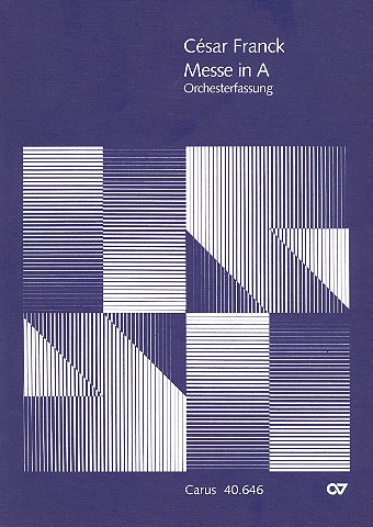 Messe A-Dur op.12 für Soli,  Chor, Orchester und Orgel ad lib.  Partitur (gebunden)