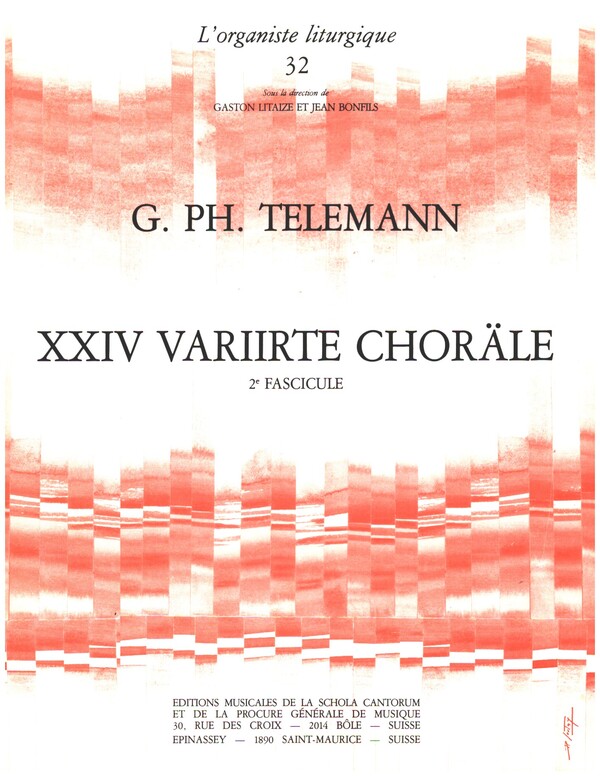 24 variierte Choräle vol.2  pour orgue  