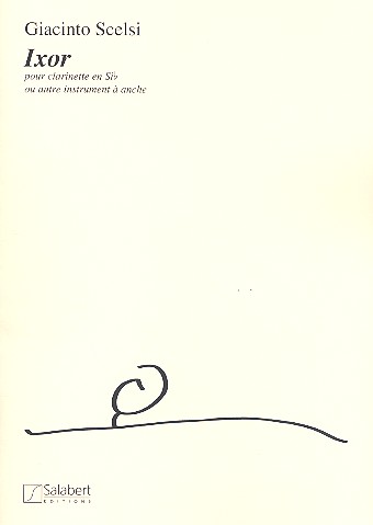 Ixor pour clarinettte sib seule  (ou autre instrument à anche)  