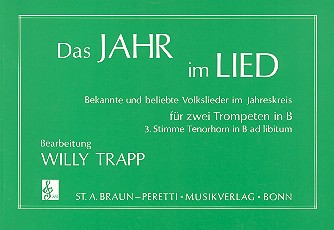 Das Jahr im Lied für 2 Trompeten  (Tenorhorn ad libitum)  Partitur