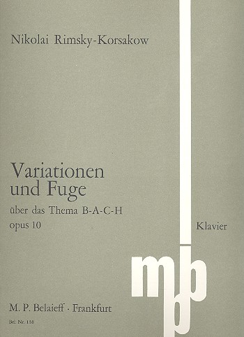 6 Variationen über Bach op.10  für Klavier  