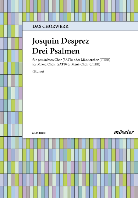 3 Psalmen  für gem Chor a cappella  Partitur