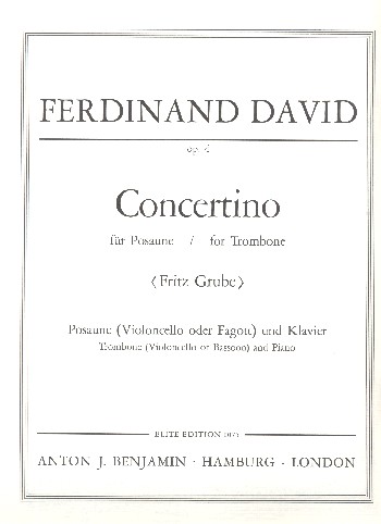 Concertino Es-Dur op.4  für Posaune und Orchester  für Posaune und Klavier