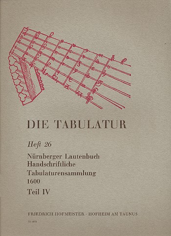 Nürnberger Lautenbuch Band 4&nbsp;&nbsp;&nbsp;&nbsp;