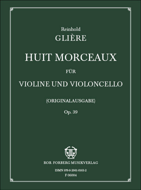 8 morceaux op.39 für  Violine und Violoncello  Stimmen