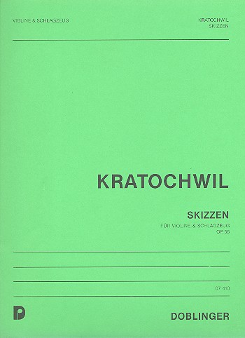SKIZZEN FUER VIOLINE & SCHLAG-&nbsp;&nbsp;ZEUG, OP. 56&nbsp;&nbsp;PARTITUR