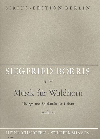 Musik  op.109 Band 1 Teil 2  für Waldhorn  