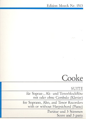 Suite für 3 Blockflöten (SAT)  Partitur und Stimmen  