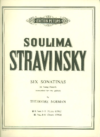 Six sonatinas nos. 1-3&nbsp;&nbsp;for 2 guitars&nbsp;&nbsp;