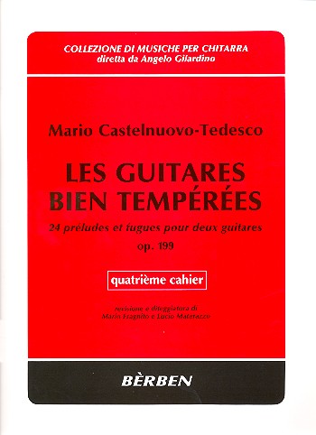 Les guitares bien temperées op.199 vol.4  pour 2 guitares  partition
