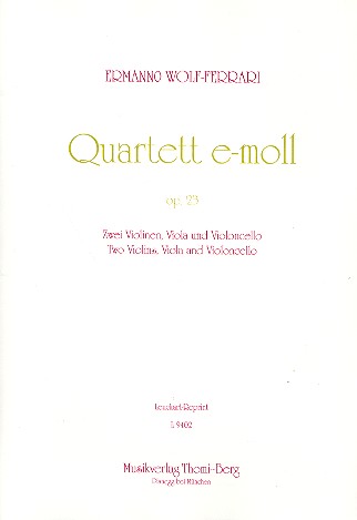 Streichquartett e-Moll op.23    Stimmen
