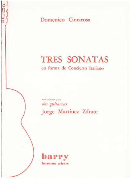 3 Sonatas  para 2 guitarras  Spielpartitur
