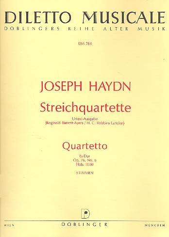 Streichquartett Es-Dur op.76,6&nbsp;&nbsp;Hob.III:80,  Stimmen&nbsp;&nbsp;