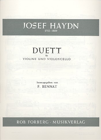 Duett für Violine und&nbsp;&nbsp;Violoncello,  Partitur&nbsp;&nbsp;