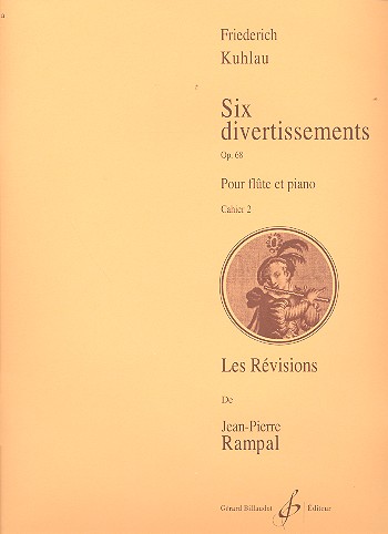 6 divertissements op.68 vol.2  (nos.4-6) pour flûte et piano  