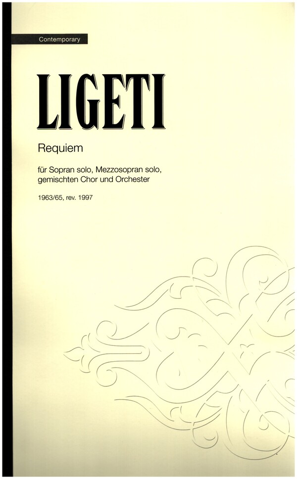 Requiem  für Sopran, Mezzosopran, Doppelchor und Orchester  Partitur