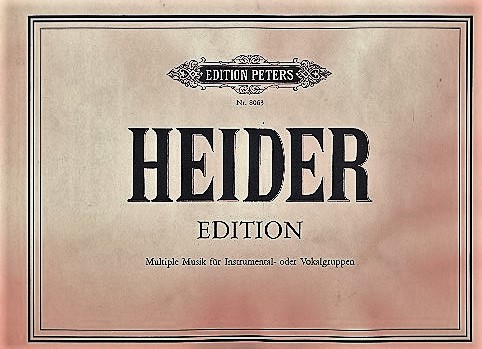 Edition&nbsp;&nbsp;für Instrumental- oder Vokalgruppen&nbsp;&nbsp;Partitur