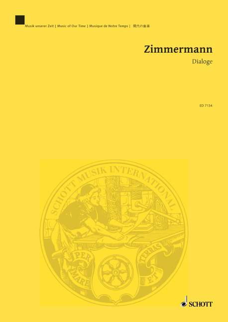 Dialoge  für 2 Klaviere und Orchester  Studienpartitur